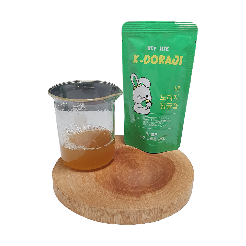 Best recipes for sore throat, Pear and Doraji immunity health drink, 3 flavors caffeine free fruit j