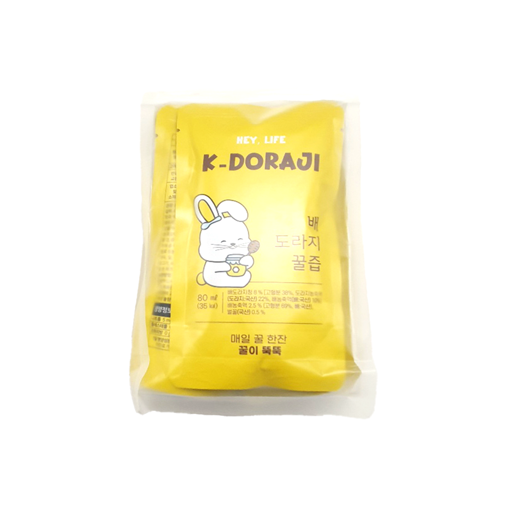 Best recipes for sore throat, Pear and Doraji immunity health drink, 3 flavors caffeine free fruit j